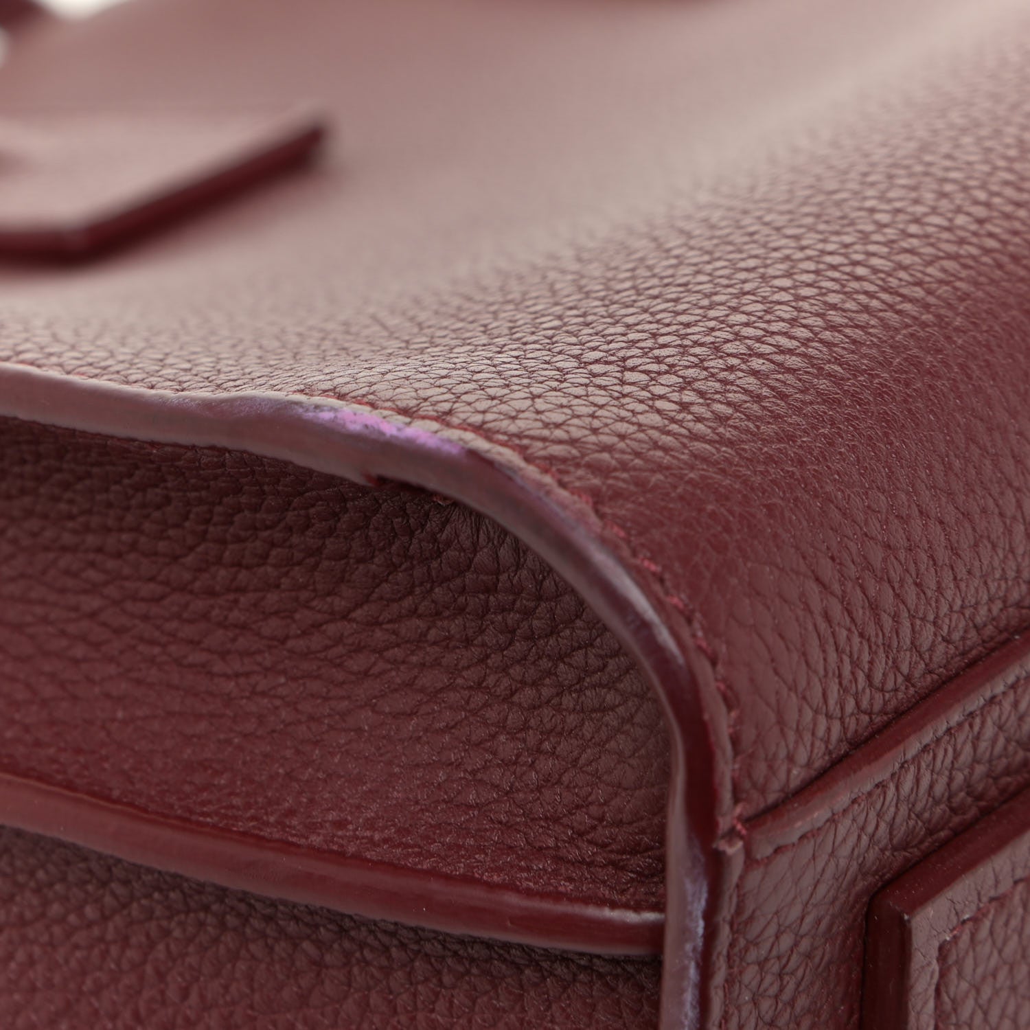 Saint Laurent Grained Calfskin Small Supple Sac De Jour Dark Pallisandre 14 of 16