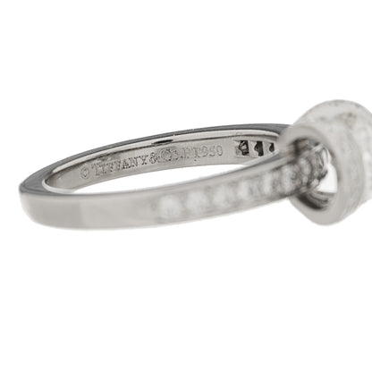 Tiffany Platinum Diamond .52 Ribbon Engagement Ring 47 4 6 of 7
