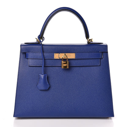 Hermes Epsom Kelly Sellier 28 Bleu Electrique 1 of 37
