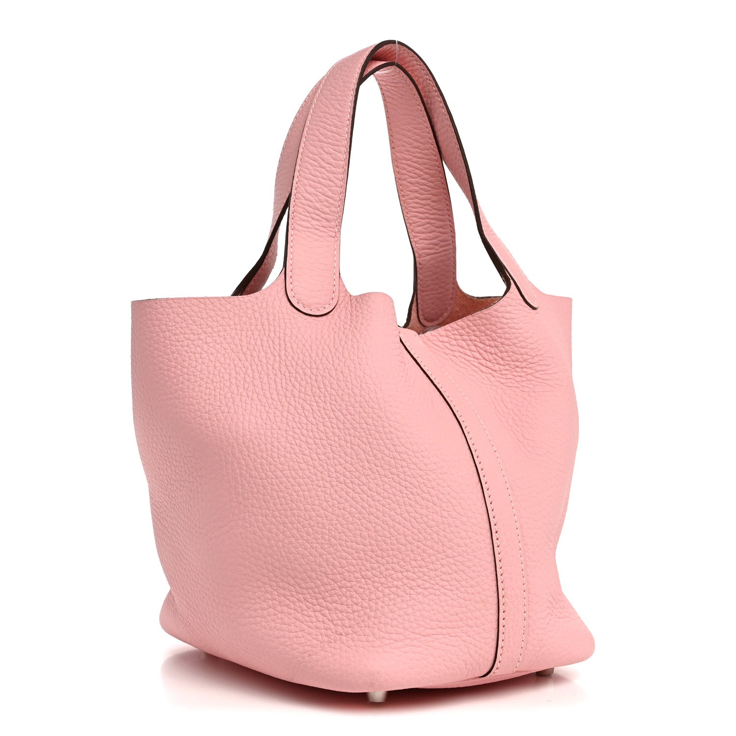 Hermes Taurillon Clemence Picotin Lock 18 PM Rose Sakura 3 of 10