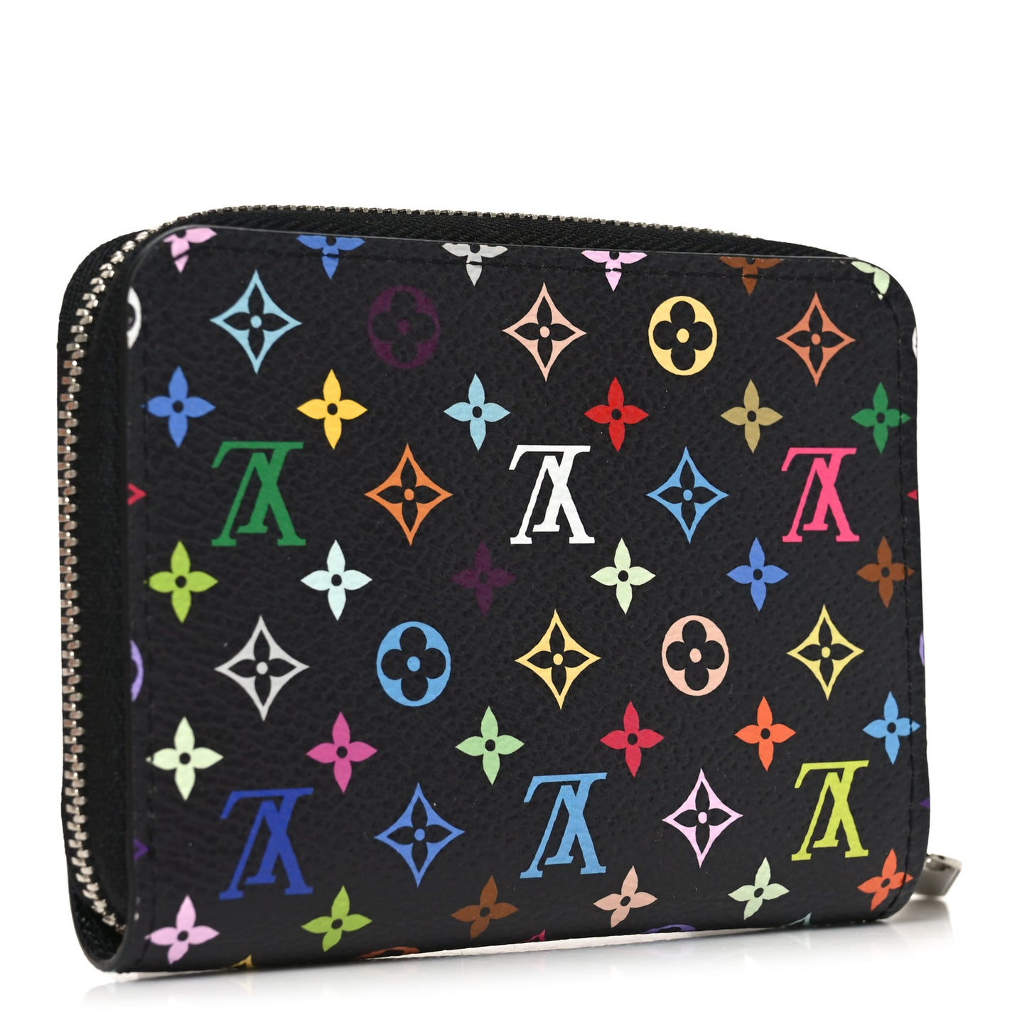 LV x TM Monogram Multicolor Zippy Coin Purse Black
