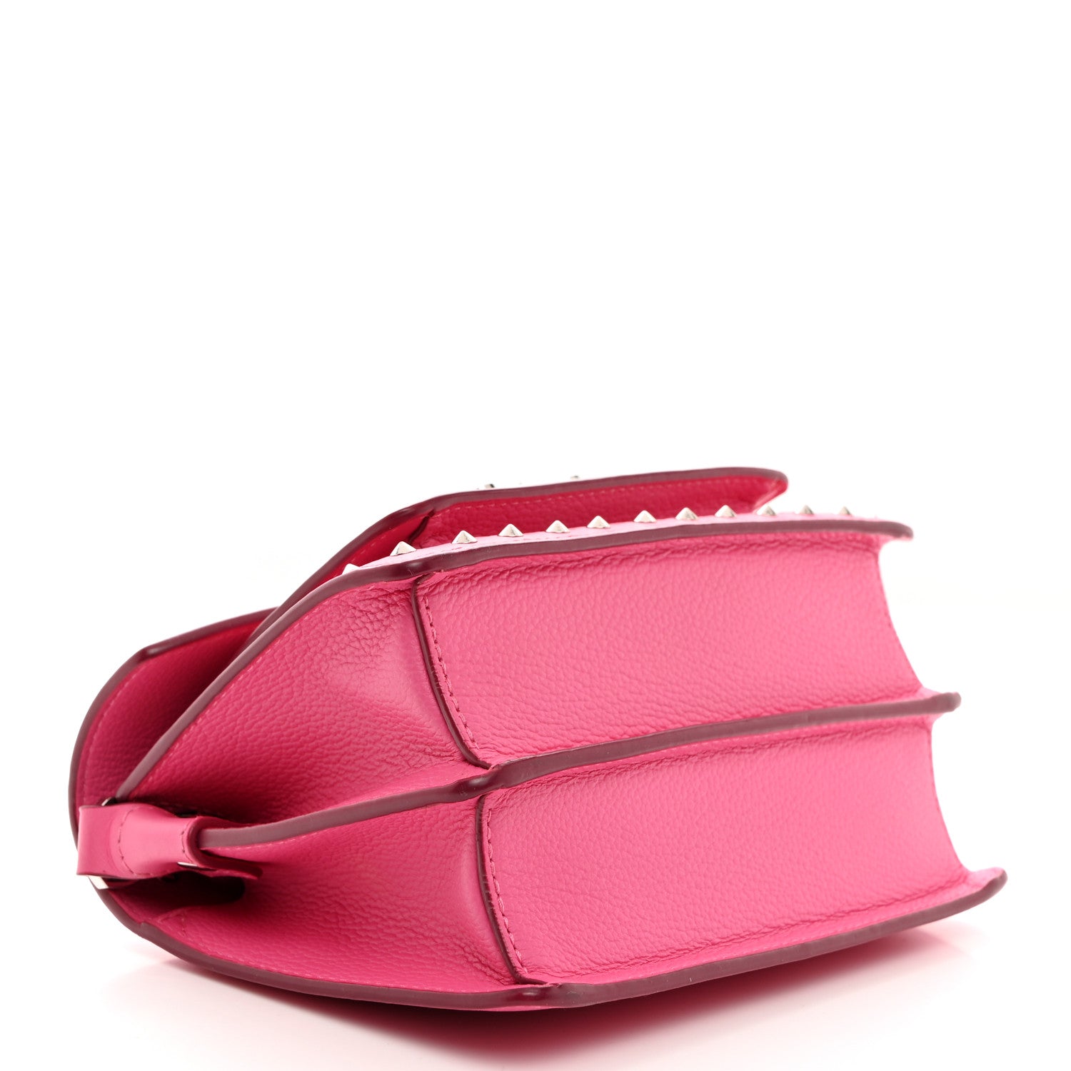 MCM Calfskin Studded Mini Patricia Crossbody Bag Sugar Pink 4 of 10