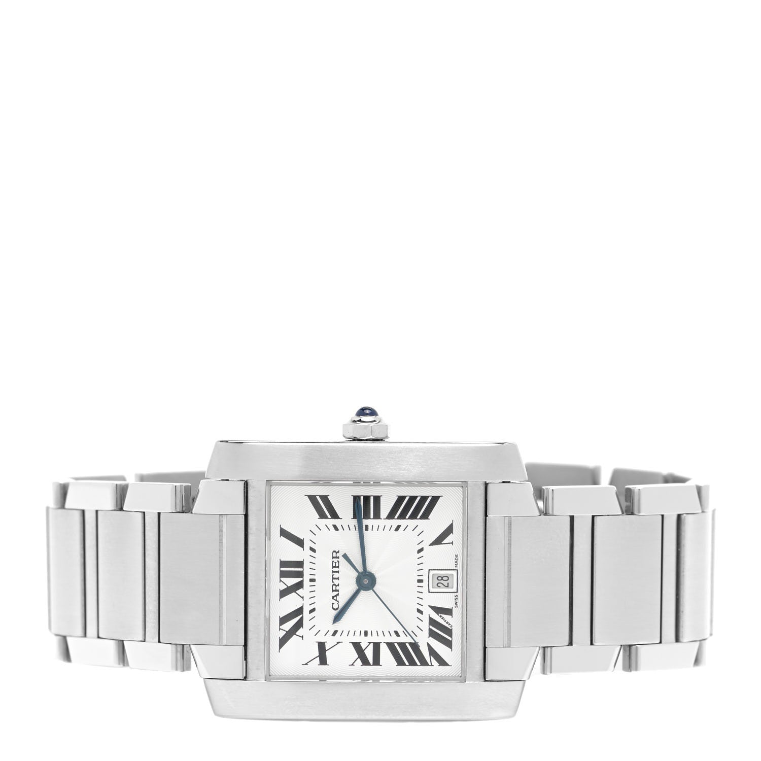 Cartier Stainless Steel 28mm Tank Francaise Automatic Watch 2 of 4