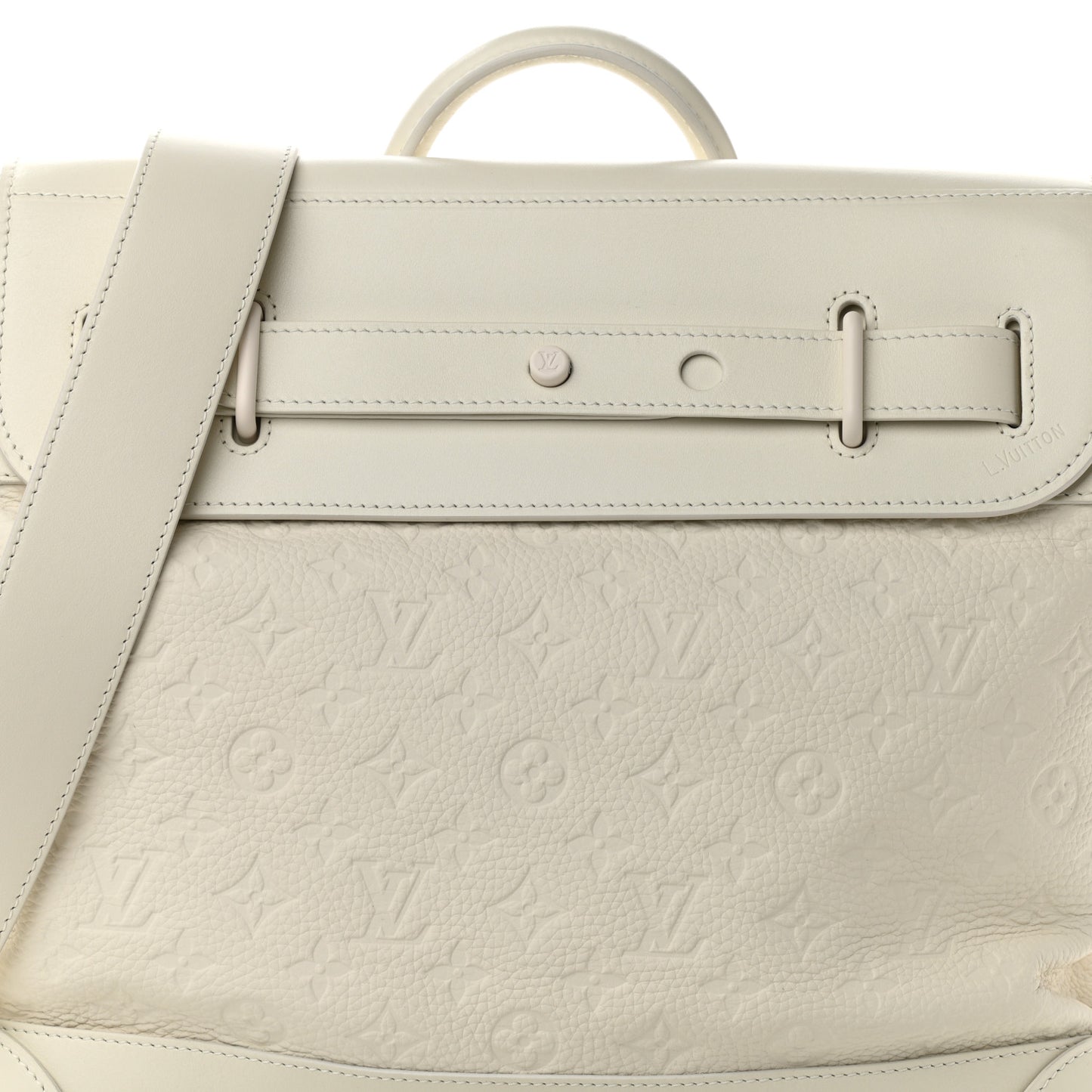 Taurillon Monogram Steamer PM White