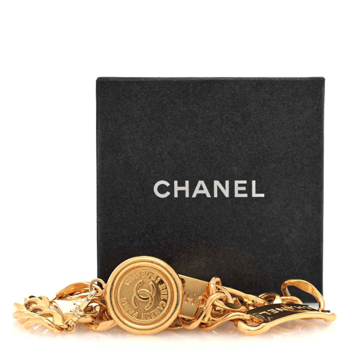 Chanel Chain CC Medallion Belt Gold 3 of 3