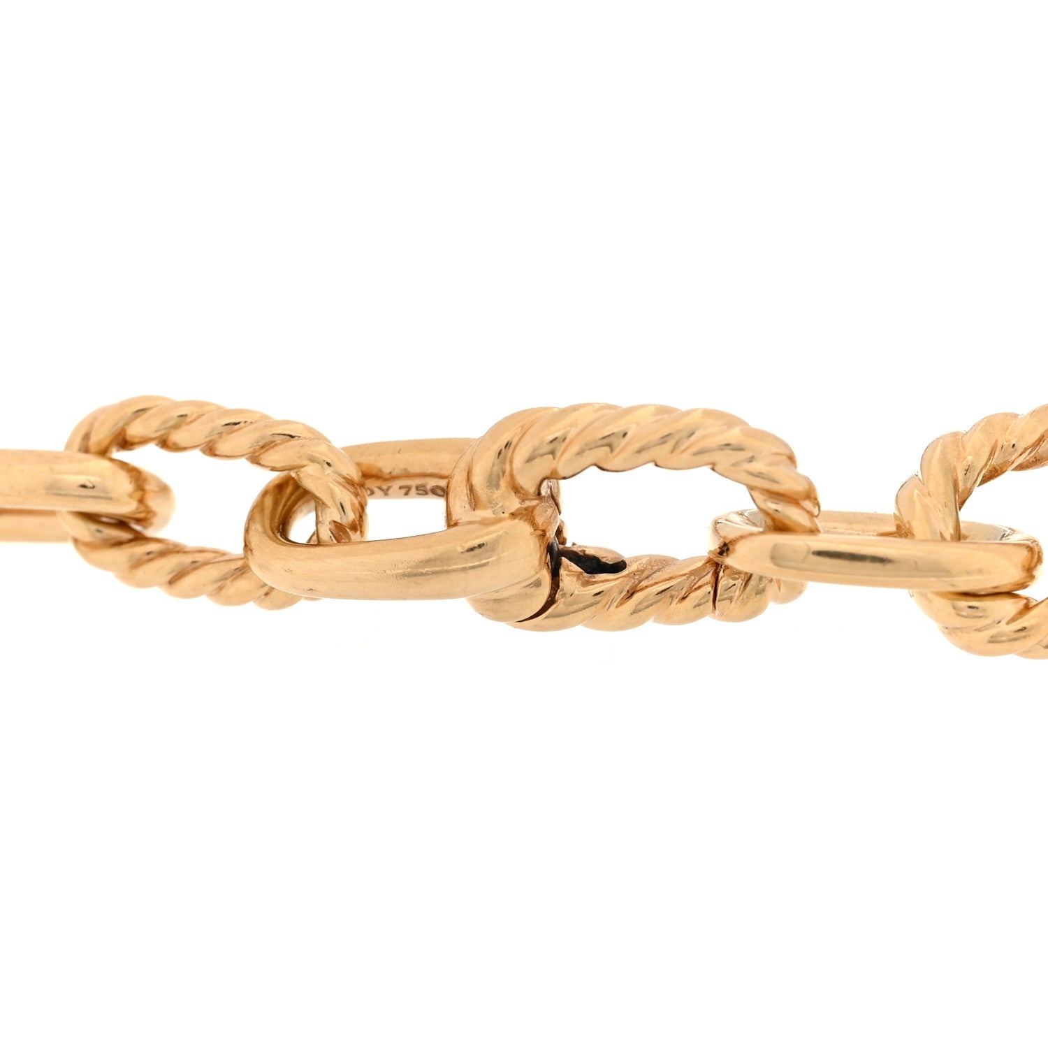 David Yurman 18K Yellow Gold 6mm Madison Classic Chain Bracelet 3 of 3