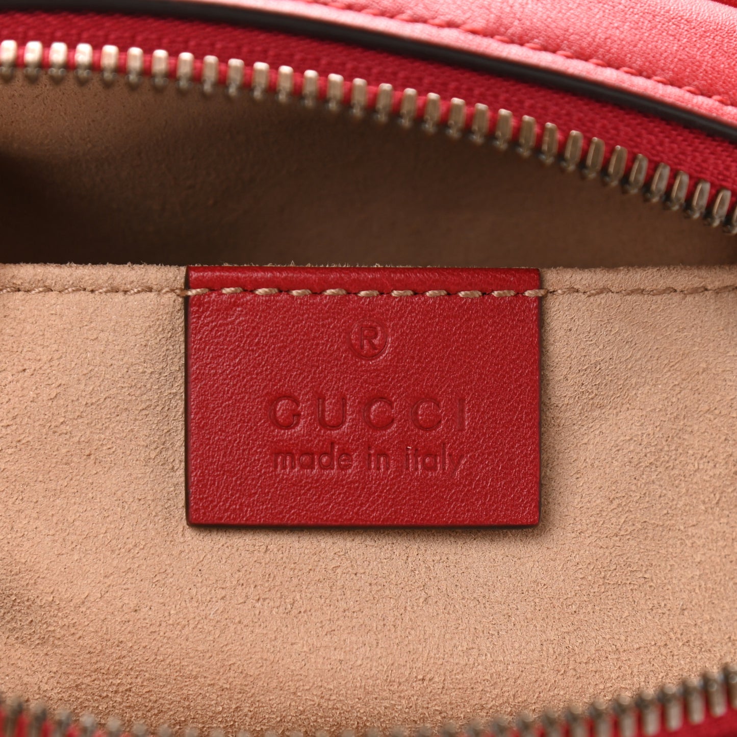 Calfskin Matelasse GG Marmont Belt Bag 85 34 Hibiscus Red
