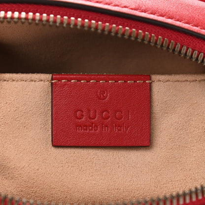 Gucci Calfskin Matelasse GG Marmont Belt Bag 85 34 Hibiscus Red 6 of 11