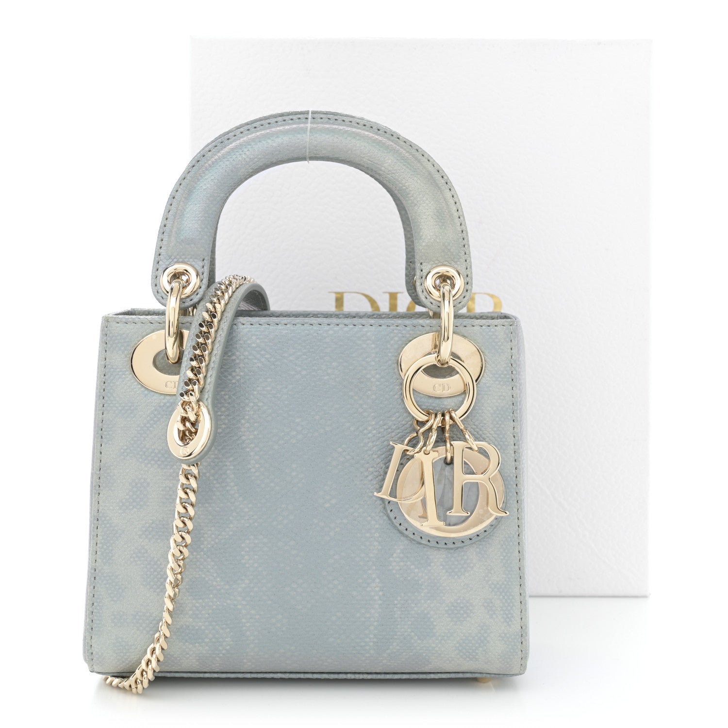 Christian Dior Karung Gradient Mini Lady Dior Blue 13 of 13