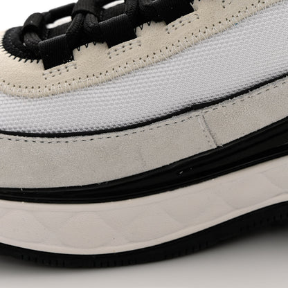 Chanel Velvet Calfskin Mixed Fibers CC Sneakers 37.5 Ivory Black 9 of 11