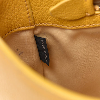 Miu Miu Goatskin Madras Shoulder Bag Yellow 7 of 18
