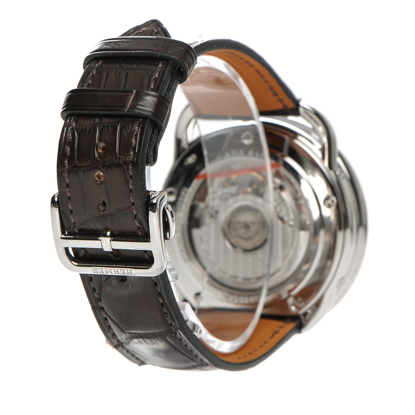 Stainless Steel Alligator 43mm Arceau Grande Lune Automatic Watch Havane