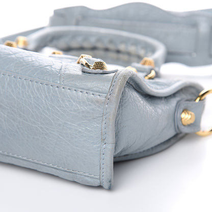 Balenciaga Agneau Giant 12 Gold Hardware Mini City Bleu Opaline 9 of 15