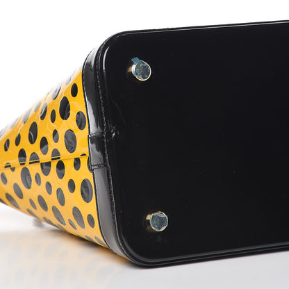 Louis Vuitton Vernis Kusama Infinity Dots Lockit MM Yellow 14 of 15