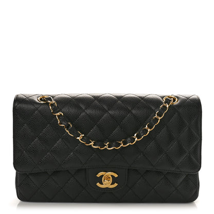 Chanel Caviar Quilted Medium Double Flap Black 1 of 9