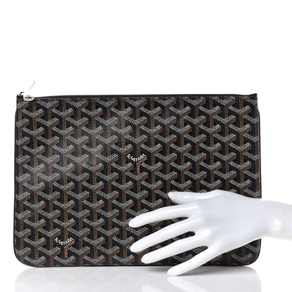 Goyard Goyardine Senat Pochette MM Black 2 of 7