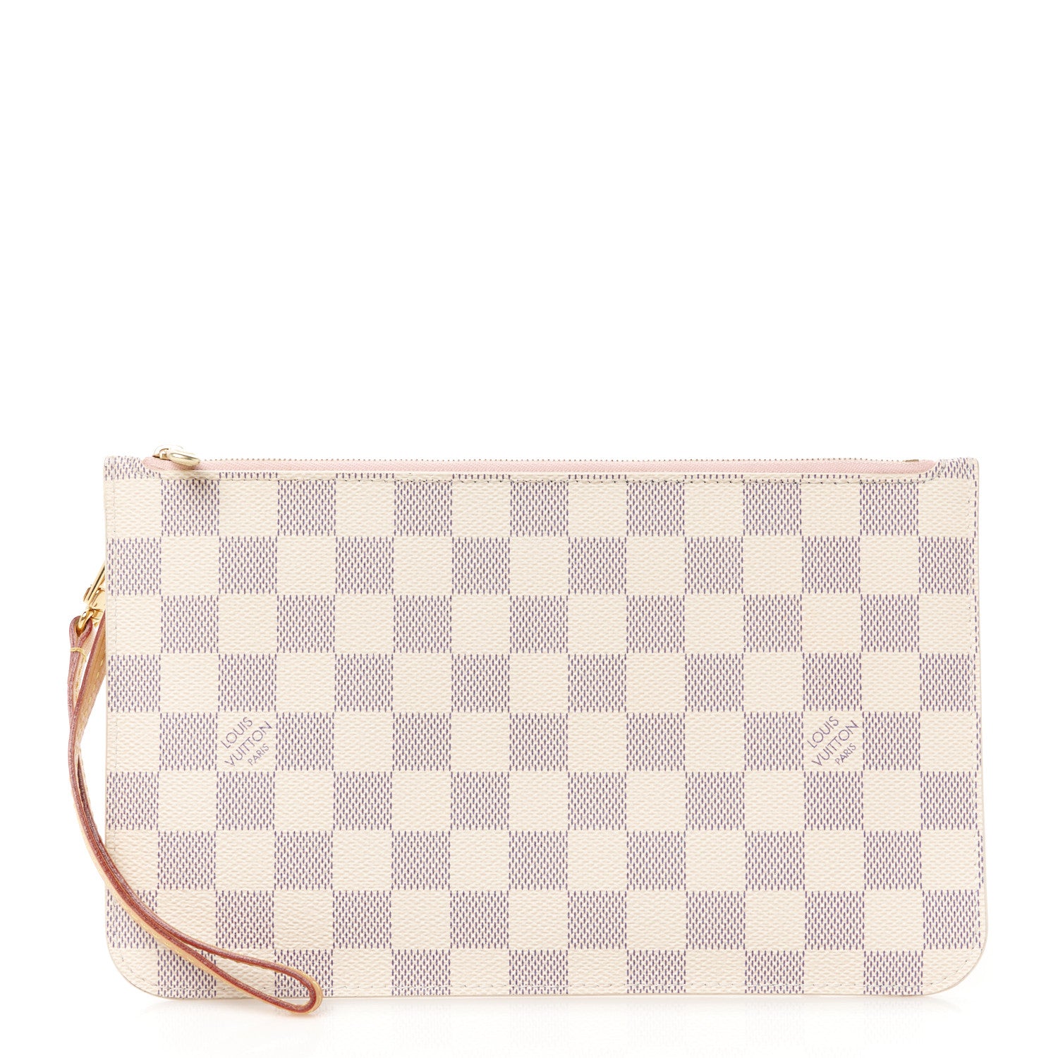 Louis Vuitton Damier Azur Neverfull MM GM Pochette Rose Ballerine 1 of 11