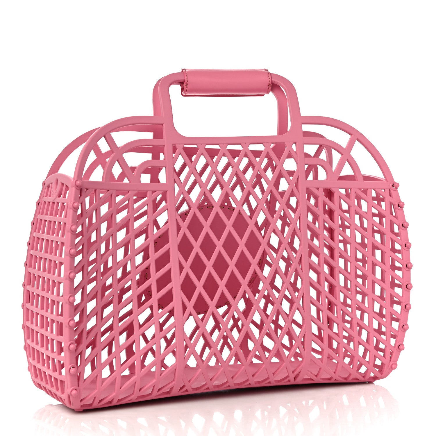Fendi Recycled Plastic Vitello Liberty Matte Small Fendi Basket Rosa 3 of 13