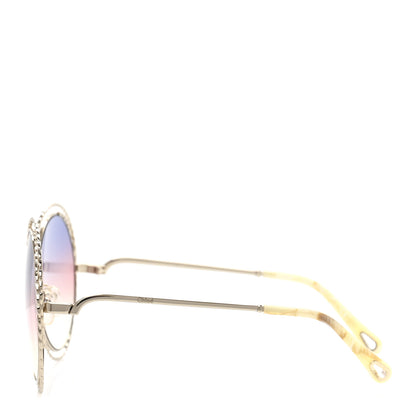 Chloe Oversized Round Carlina Oversized Round Sunglasses CE114ST Rainbow 3 of 7