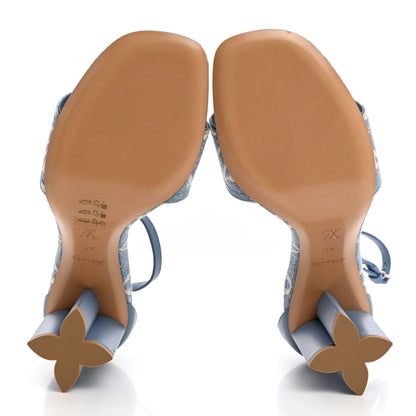 Louis Vuitton Monogram Denim Silhouette Sandals 41 Blue 5 of 9