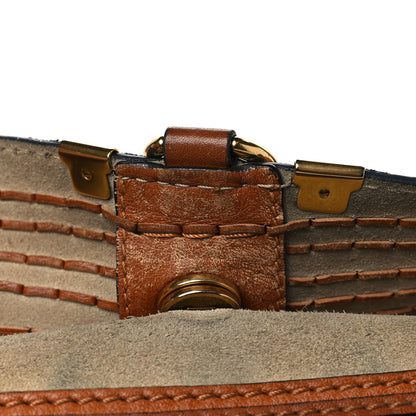 Chloe Calfskin Studded Medium Marcie Satchel Caramel 12 of 15