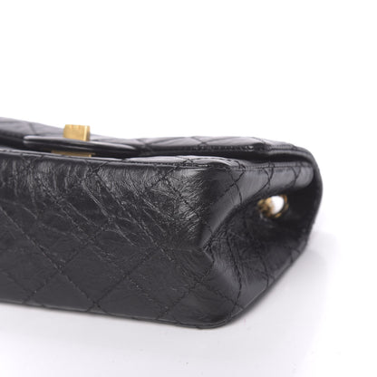 Chanel Aged Calfskin Quilted 2.55 Reissue Mini Flap Black 9 of 11