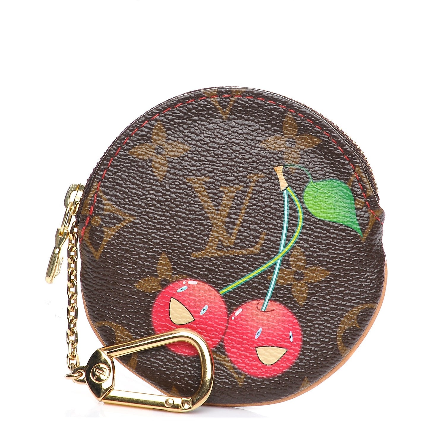 Monogram Cerises Round Coin Purse