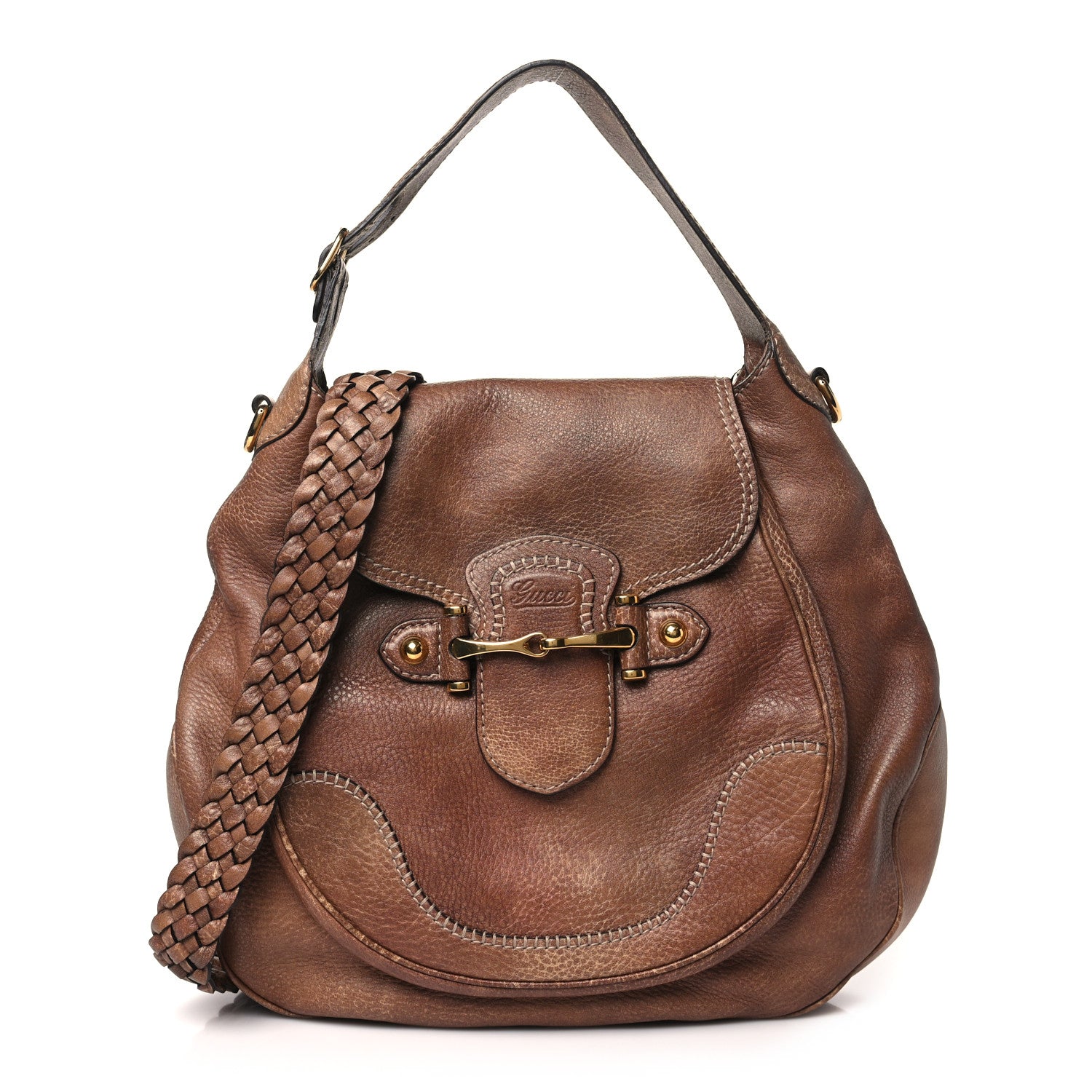 Gucci Libeccio Large New Pelham Shoulder Bag Brown 1 of 13