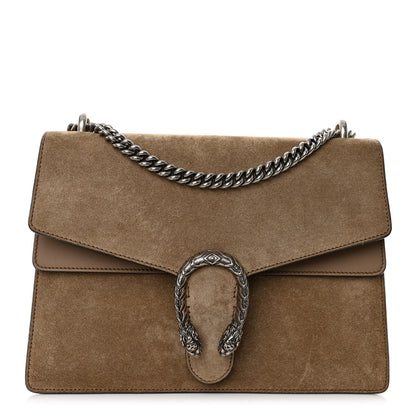 Gucci Suede Medium Dionysus Shoulder Bag Taupe 1 of 12