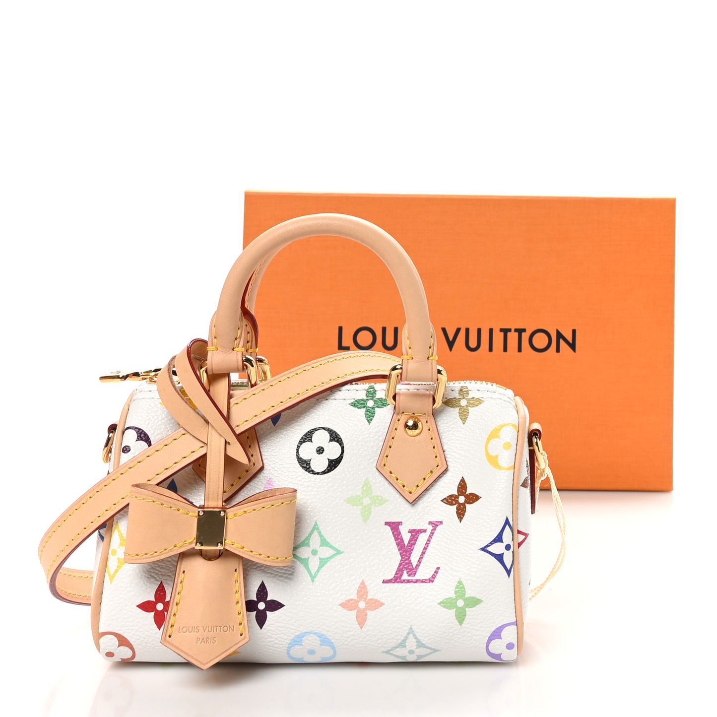 LV X TM Monogram Multicolor Nano Speedy White