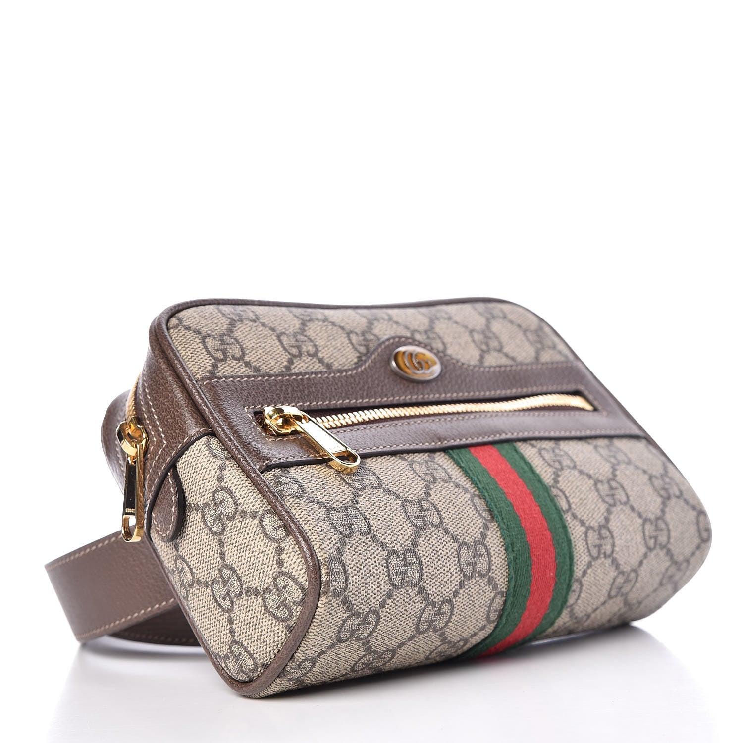 Gucci GG Supreme Monogram Web Small Ophidia Belt Bag 85 34 Dark Brown 4 of 9