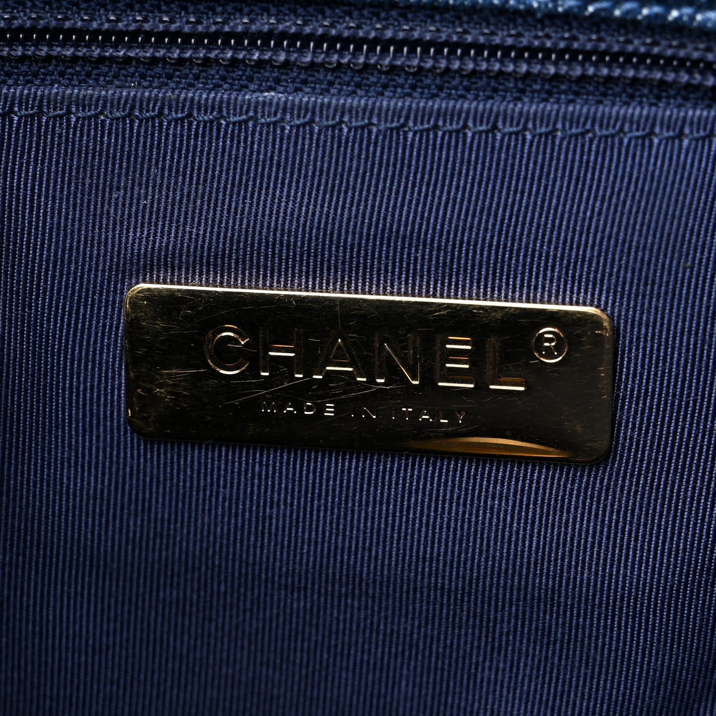Denim Quilted Medium Chanel 19 Flap Blue