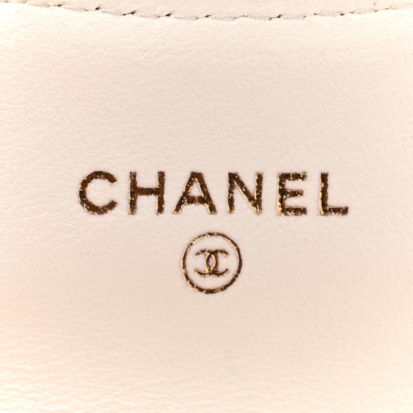 Lambskin Enamel Quilted Mini Chain Belt Bag White