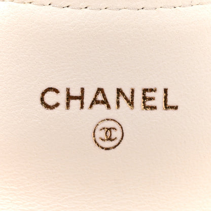 Chanel Lambskin Enamel Quilted Mini Chain Belt Bag White 6 of 14