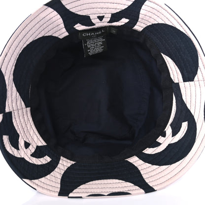 Chanel Cotton CC Bucket Hat S Navy Ivory 4 of 5
