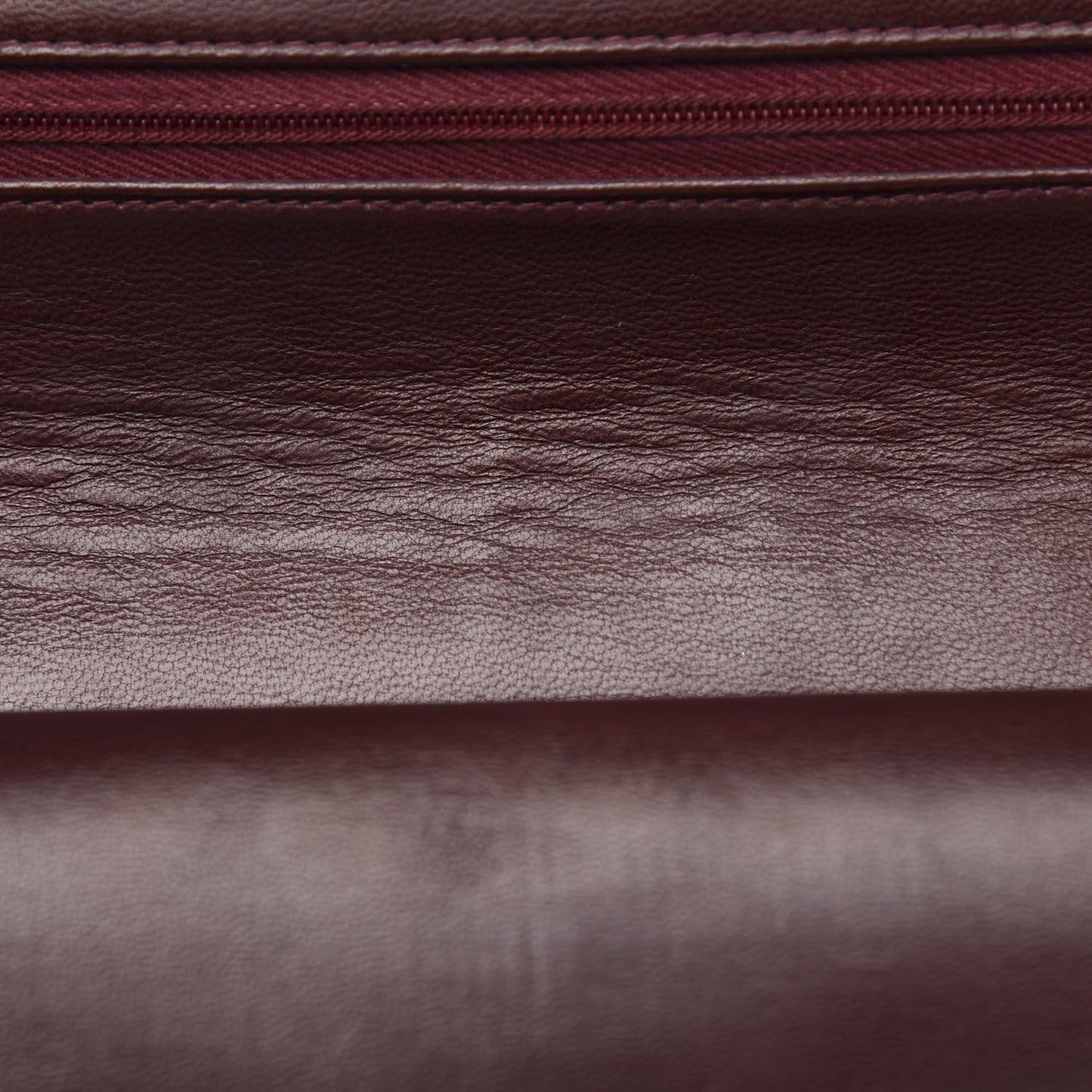 Lambskin Quilted Medium Double Flap Burgundy