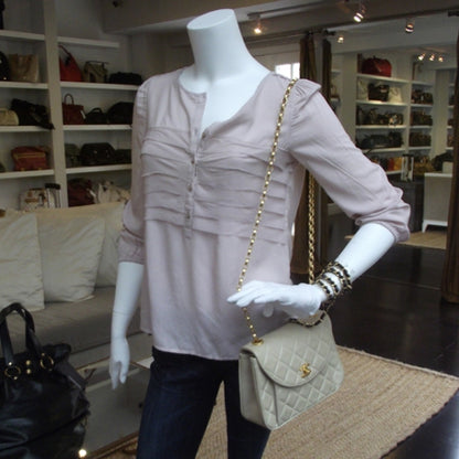Chanel Lambskin Shoulder Bag Beige 2 of 11