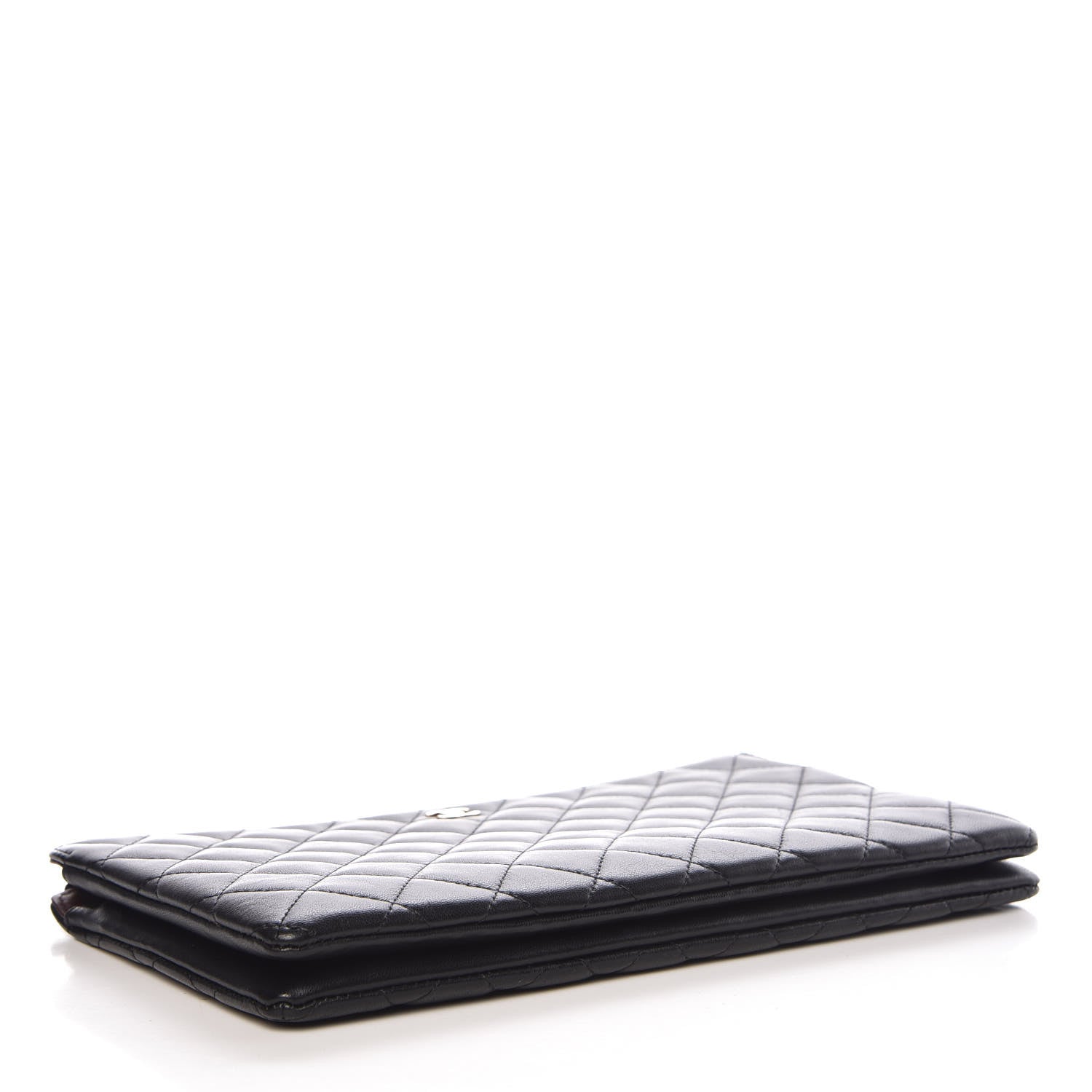 Chanel Lambskin Quilted Small Zipped Pouch Black 4 of 12
