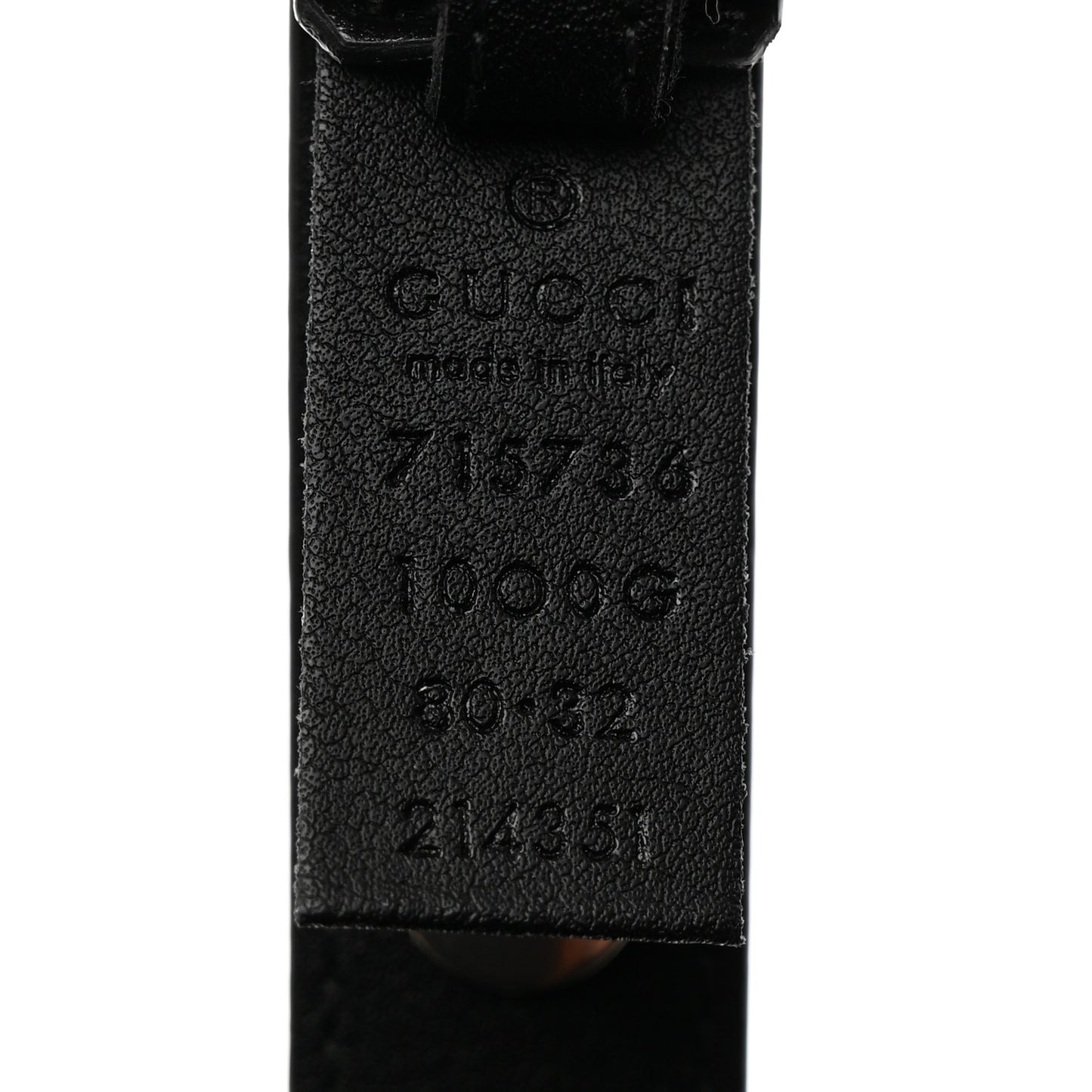 Calfskin Slim Studded Belt 80 32 Black