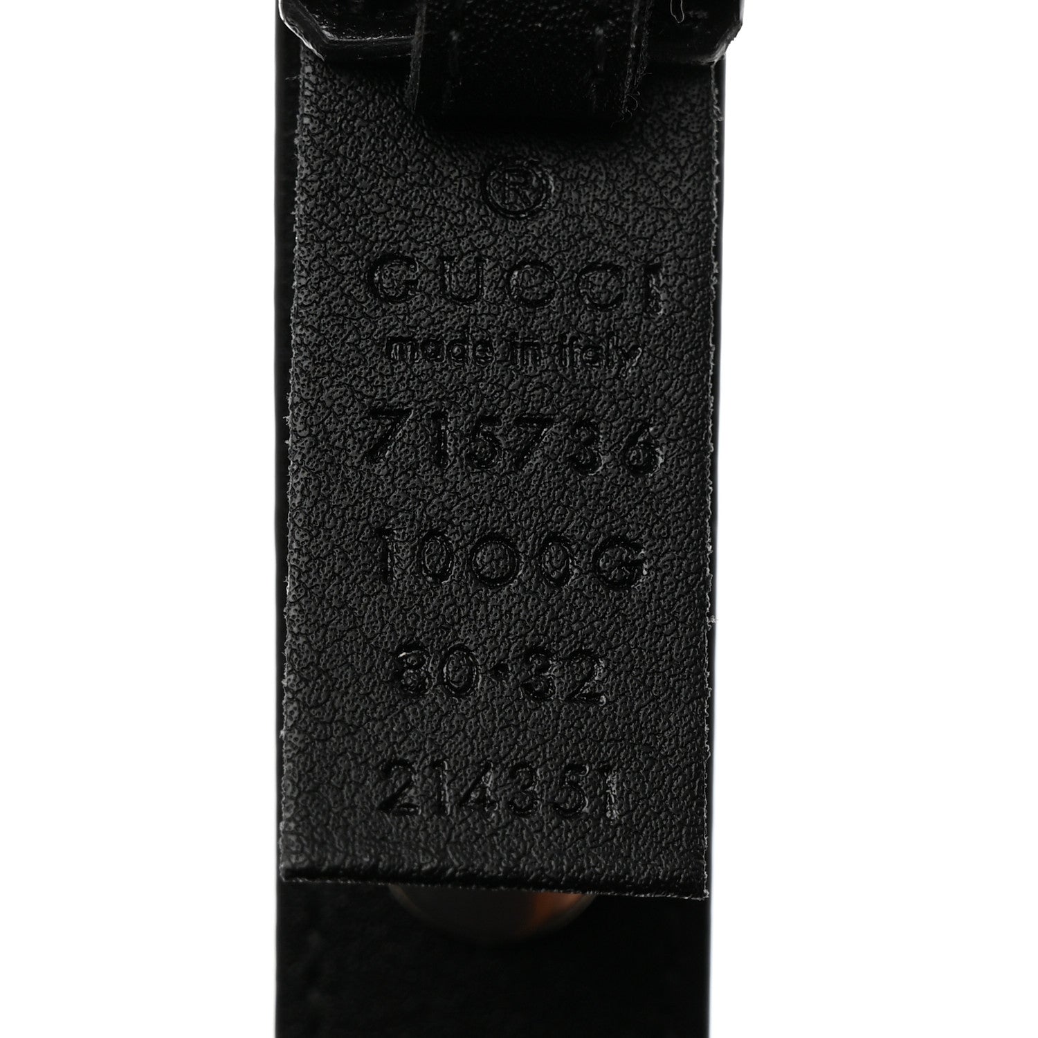 Gucci Calfskin Slim Studded Belt 80 32 Black 3 of 5