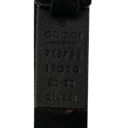 Gucci Calfskin Slim Studded Belt 80 32 Black 3 of 5