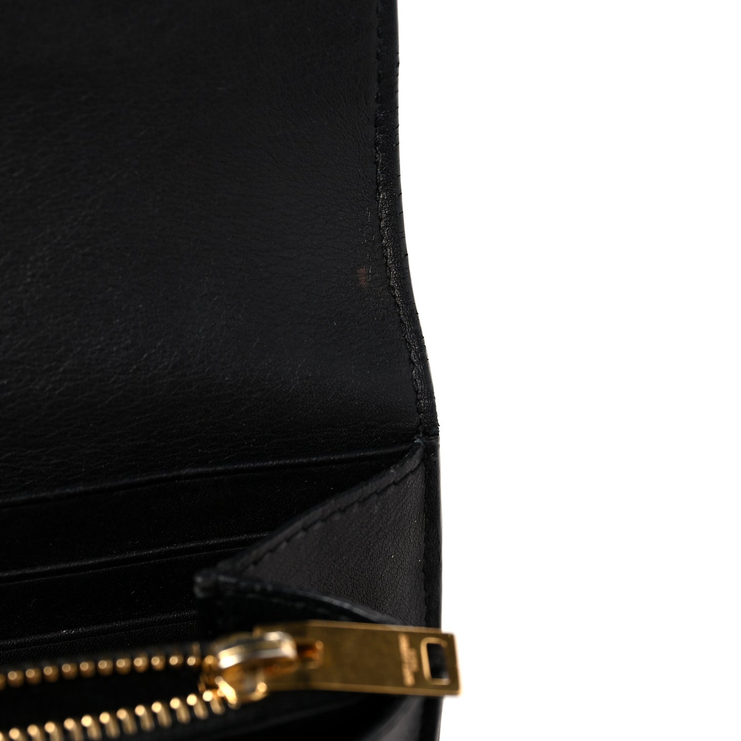 Calfskin Monogram Large Flap Wallet Black