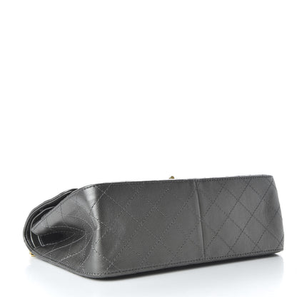Chanel Metallic Calfskin Quilted 2.55 Reissue 226 Flap Charcoal 4 of 9