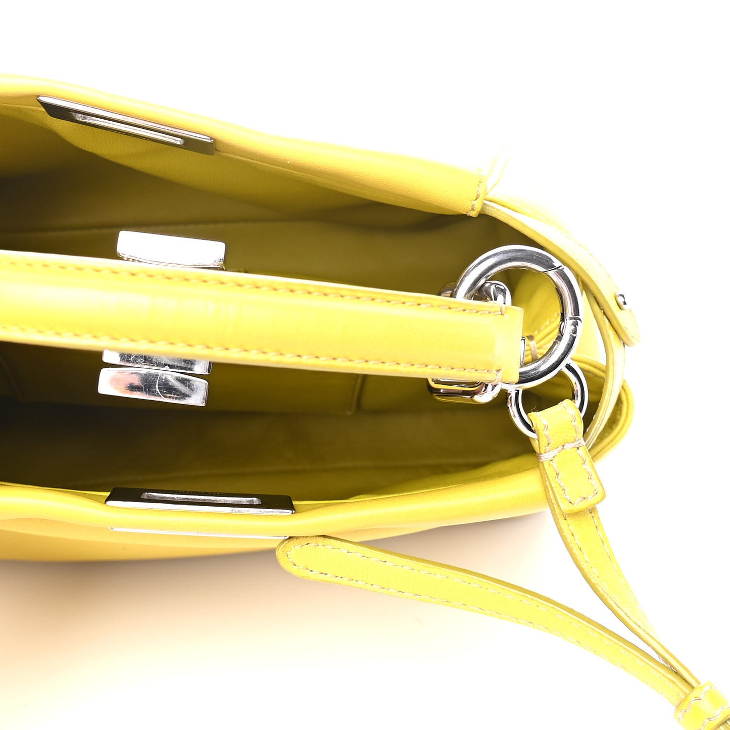 Nappa Mini Peekaboo Iconic Satchel Lime