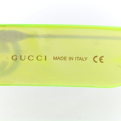 Gucci Acetate Rectangular Sunglasses GG0516S Fluorescent Yellow 6 of 8