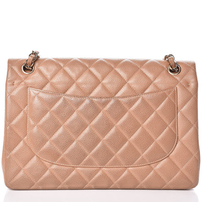 Chanel Caviar Quilted Jumbo Double Flap Beige Clair 10 of 13