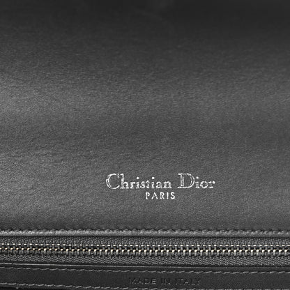 Christian Dior Metallic Patent Micro-Cannage Medium Diorama Flap Bag Silver 6 of 8
