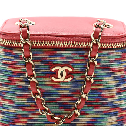 Chanel Embroidered Thread Mini Vanity With Chain Multicolor 8 of 10