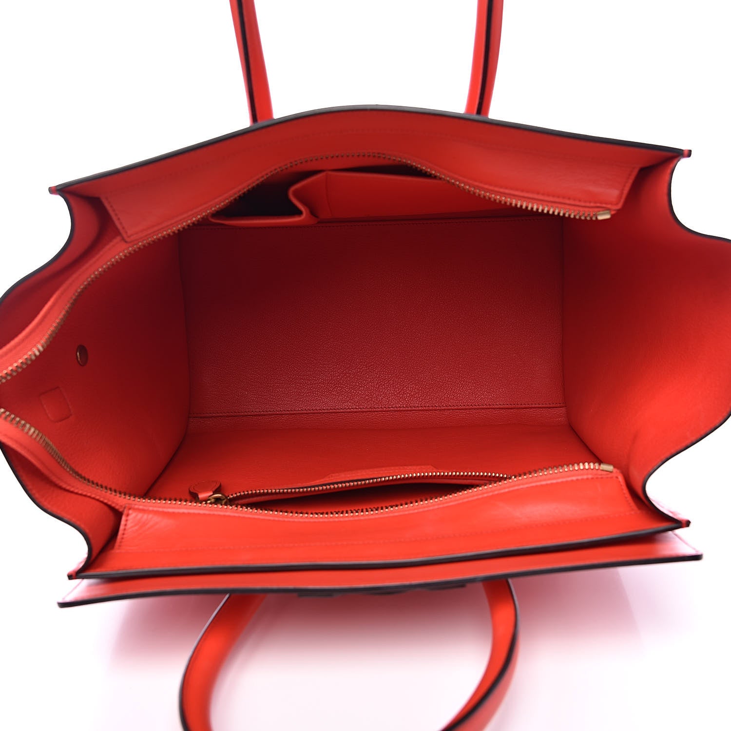Celine Smooth Calfskin Mini Luggage Coquelicot 5 of 18