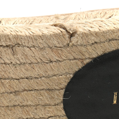 Gucci Monogram Matelasse GG Marmont Espadrille 20mm Slide Sandals 38 Beige Ebony Black 11 of 11